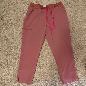 Figs Mauve High Waisted Scrub Pants